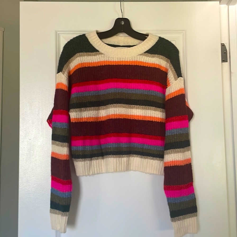 American eagle striped slight cropped sweater.  Size xs